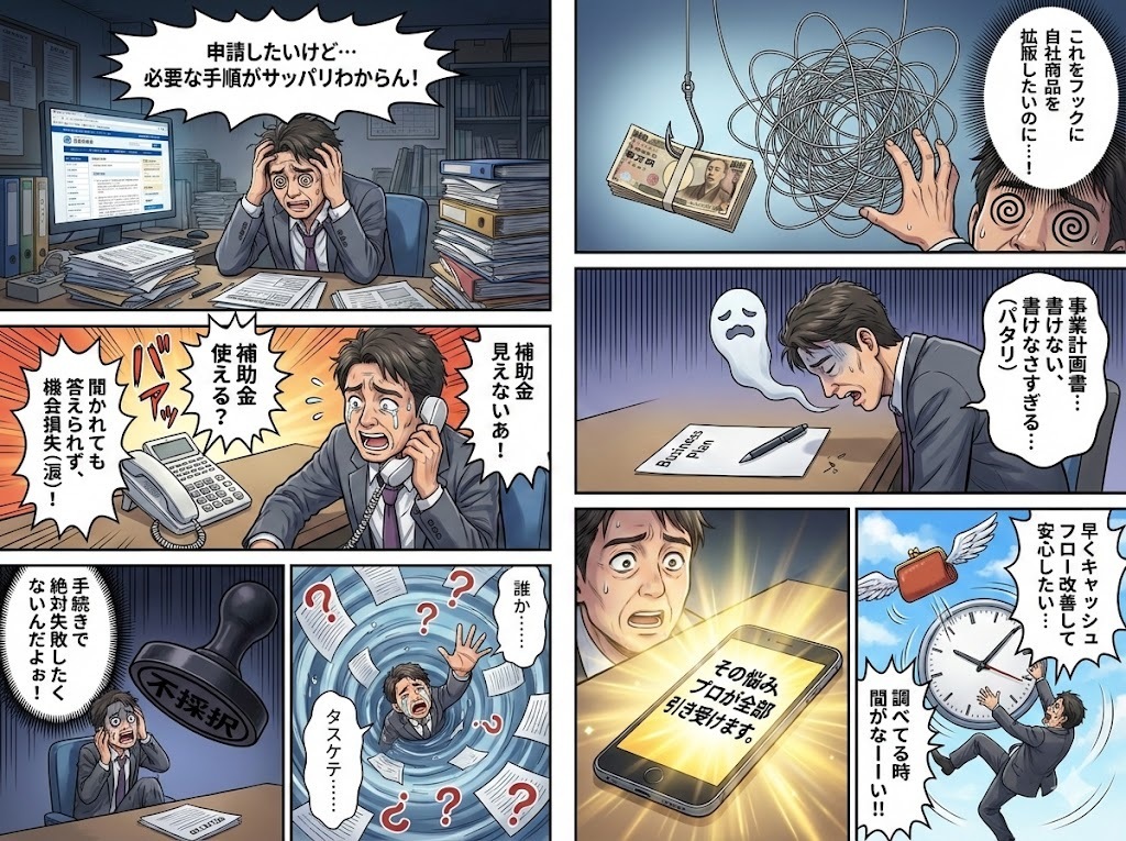 補助金申請のよくある悩み